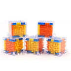 mini 3D Maze Magic Cube Six-sided Transparent Puzzle Speed Cube Rolling Ball Cubes Maze Toys For Children Stress Reliever Toys