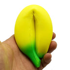Anti-stress Squishy Banana Toys Slow Rising Jumbo Squishy Fruit Squeeze Toy Funny Stress Reliever Reduce Pressure Prop