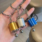 QMetal Keyring Creative Car Shifter Keychain Six Speed Manual Transmission Shift Gearbox Gear Fidget Toys Relieve Stress Anxiety