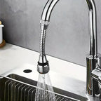 360° Rotating Kitchen Long Faucet Pressure Splash Proof Extended Filtering Foam Kitchen Universal Faucet Dual Mode Spray