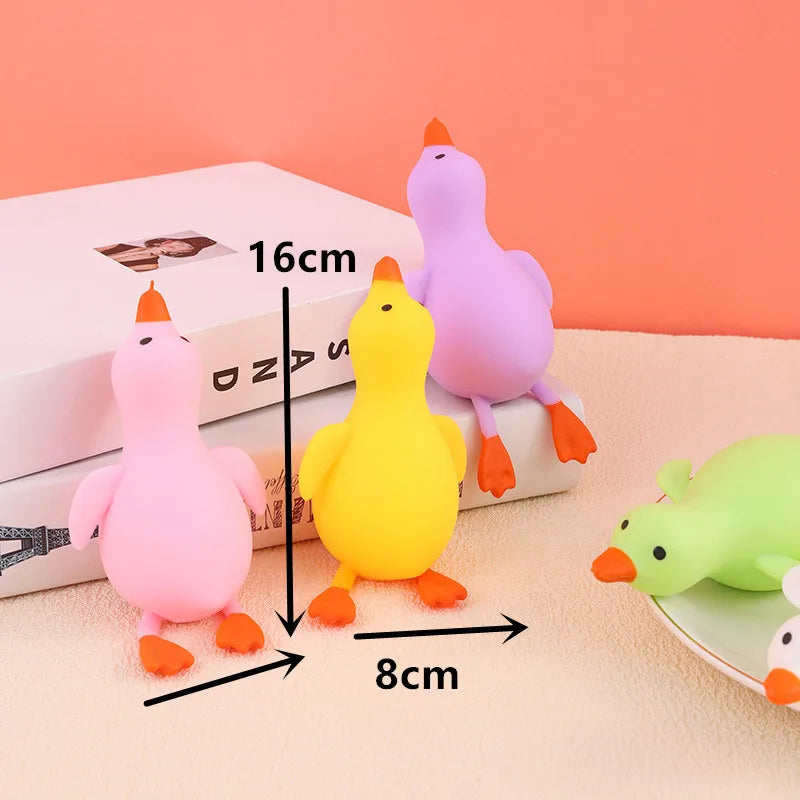 Large Size Antistress Duck Squeeze Toy Kawaii Cute Goose Stress Relief Decompression Stretch Vent Toy for Kids And Adults