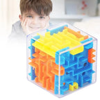mini 3D Maze Magic Cube Six-sided Transparent Puzzle Speed Cube Rolling Ball Cubes Maze Toys For Children Stress Reliever Toys