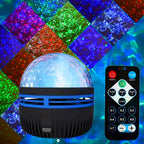 USB Galaxy Projector Aurora 5V Night Light 360° Rotating GB Colorful NightLights with Remote Control for Home Theater Room Deco