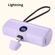 Fast Charging Power Bank Portable Charger External Battery Pack for iPhone Android LED Digital Display 5000mAh Mini Powerbank