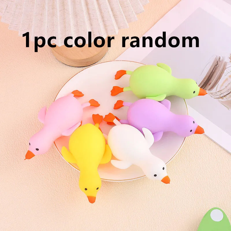 Large Size Antistress Duck Squeeze Toy Kawaii Cute Goose Stress Relief Decompression Stretch Vent Toy for Kids And Adults