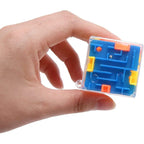 mini 3D Maze Magic Cube Six-sided Transparent Puzzle Speed Cube Rolling Ball Cubes Maze Toys For Children Stress Reliever Toys