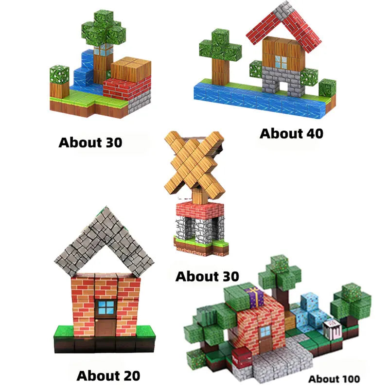 Magnetic Building Blocks Set – Creative STEM Construction Toy for Kids, Montessori Learning & Sensory Play