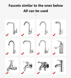 360° Rotating Kitchen Long Faucet Pressure Splash Proof Extended Filtering Foam Kitchen Universal Faucet Dual Mode Spray