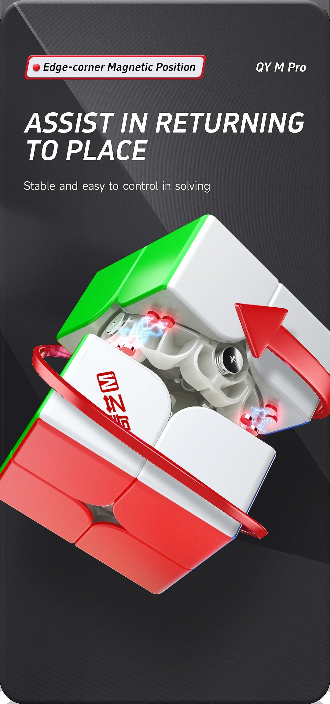 QiYi M Pro 2x2 Magnetic Magic Cube Professional 2×2 Speed Puzzle Children's Toys 2x2 Speedcube  Cubo Magico Toys For Children