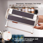 3 In 1 Aluminum Film Wrap Cutter WallMount Paper Towel Holder Cling Film Cutting Holder Plastic Wrap Dispenser Kitchen Organizer