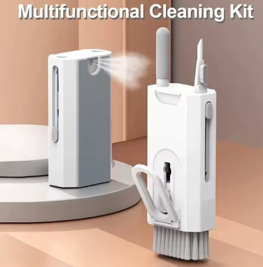 8 in 1 Computer Keyboard Cleaner Kit Brush for Airpods Headset Phone Earphones Cleaning Tool with Keycap Puller