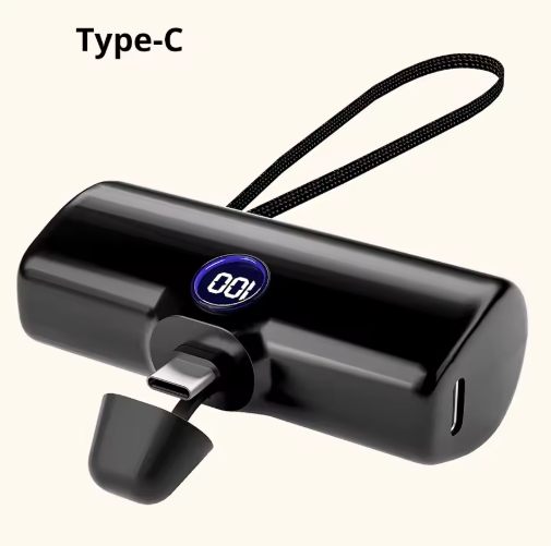 Fast Charging Power Bank Portable Charger External Battery Pack for iPhone Android LED Digital Display 5000mAh Mini Powerbank