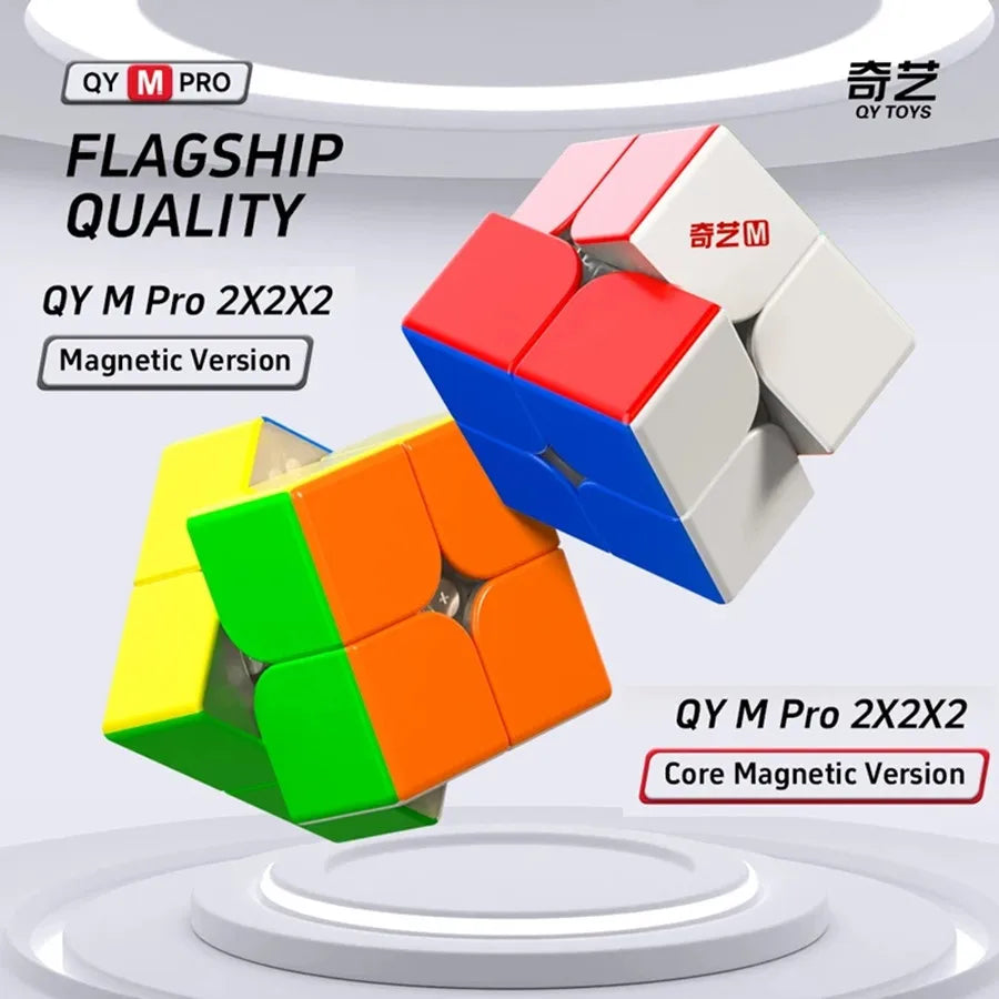 QiYi M Pro 2x2 Magnetic Magic Cube Professional 2×2 Speed Puzzle Children's Toys 2x2 Speedcube  Cubo Magico Toys For Children