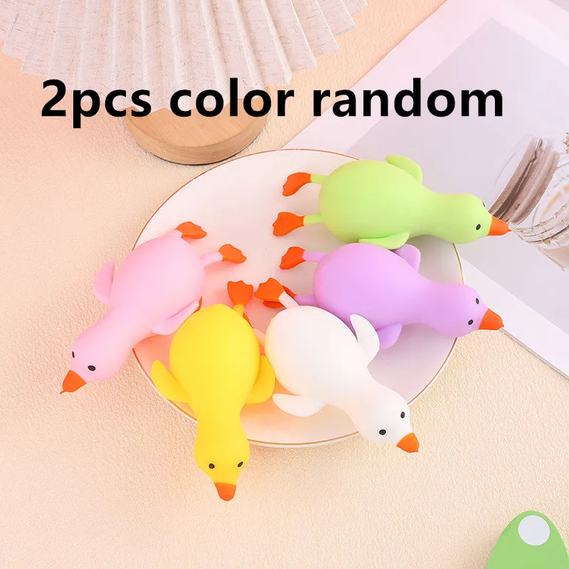 Large Size Antistress Duck Squeeze Toy Kawaii Cute Goose Stress Relief Decompression Stretch Vent Toy for Kids And Adults